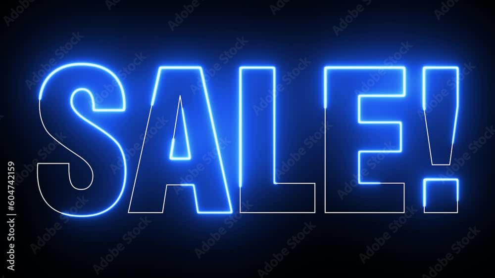 4K Ultra Hd Video. Sale text electric blue lighting text with animation on black background, 3D Animation. Sale Word Text. 4K Ultra Hd Video. Sale text electric blue lighting text with animation on black background, 3D Animation. Sale Word Text.