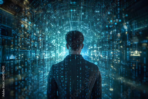 Dive into the world of blockchain-based digital identity with a conceptual shot portraying the secure and self-sovereign nature of digital identities © Nathan