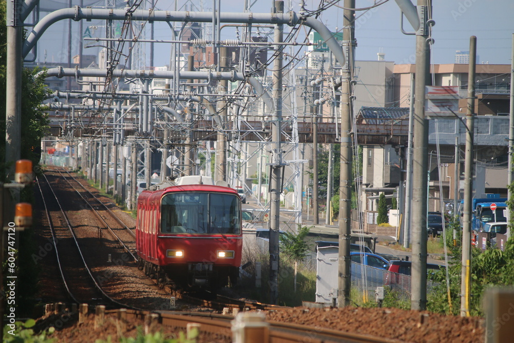 Naklejka premium 初夏の名鉄電車