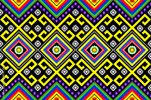 Wallpaper Mural Seamless pattern in tribal, folk embroidery, and Mexican style. Aztec geometric art ornament print.Design for carpet, wallpaper, clothing, wrapping, fabric, cover Torontodigital.ca