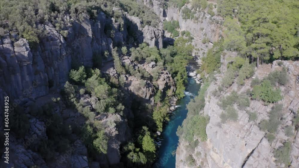 Mountain river with waterfalls running through the Koprulu Canyon in Turkey Mountain river with waterfalls running through the Koprulu Canyon in Turkey
