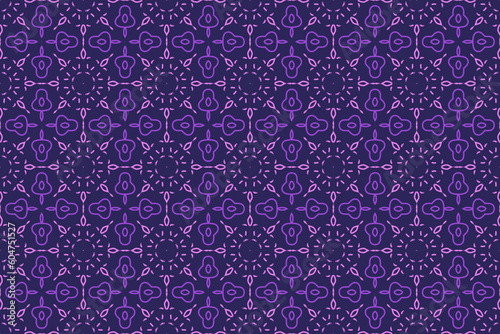 Seamless Pattern with Floral Vector