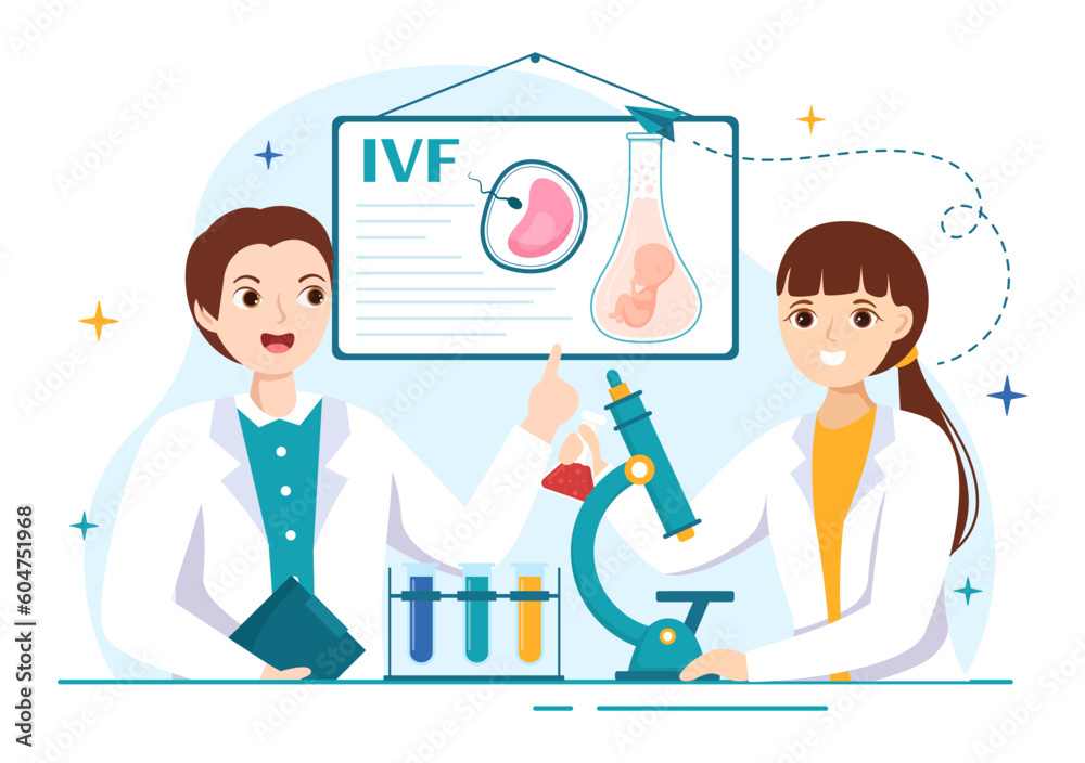 Artificial Pregnancy Vector Illustration with Couple After Successful Embryo Engraftment and Reproductology Health in Cartoon Hand Drawn Templates Artificial Pregnancy Vector Illustration with Couple After Successful Embryo Engraftment and Reproductology Health in Cartoon Hand Drawn Templates