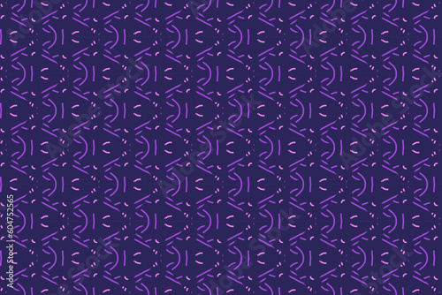 Seamless pattern design for wrapping paper, wallpaper, fabric, decorating and backdrop. Vector Illustration of geometry line art with purple color.