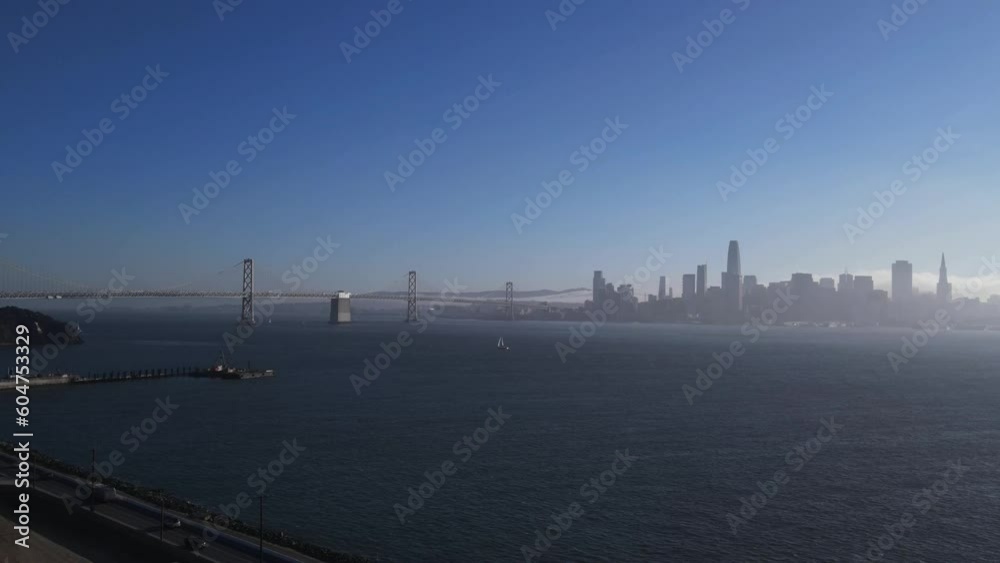 Sunset at Treasure Island and Bay Bridge in San Francisco Sunset at Treasure Island and Bay Bridge in San Francisco