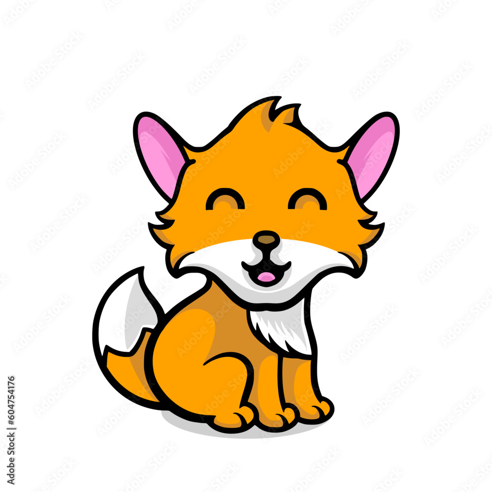 Obraz premium Fox cartoon baby