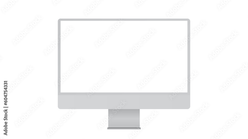 monitor imac style for PC on transparent background monitor imac style for PC on transparent background