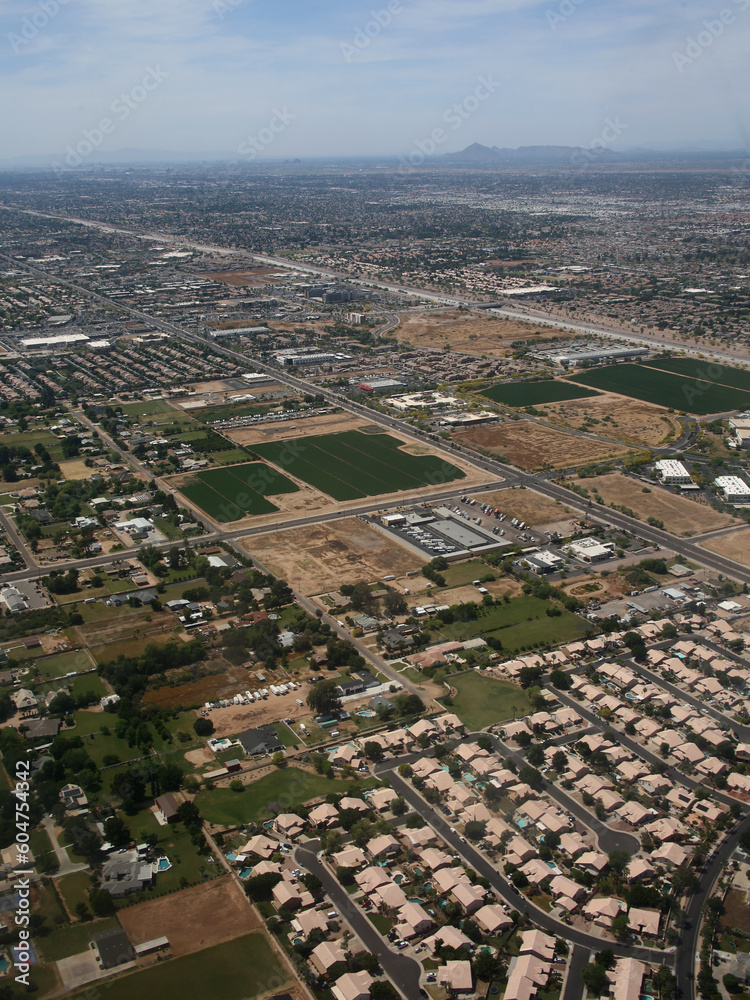 aerial view of Mesa, Arizona