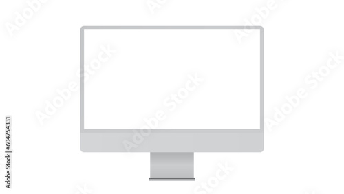 monitor imac style for PC on transparent background