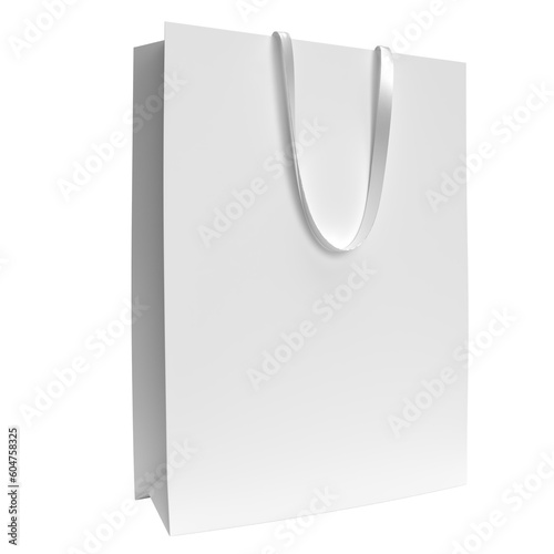 Shopping Bag Mockup for branding and corporate identity design. Shopping product packaging and rope handle for branding and corporate identity design template. 3d Rendering