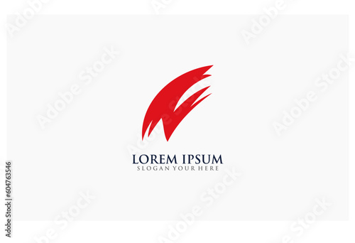 line letter concept ilustration design business logo