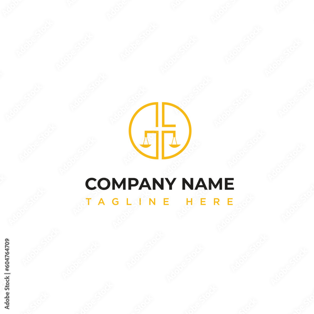 Initial GG Logo with law icon perfect for law industry Initial GG Logo with law icon perfect for law industry