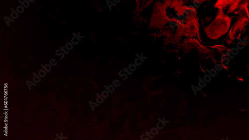 red dark shaded strange contour relievo - abstract 3D illustration