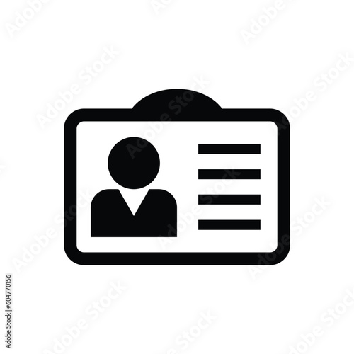 Business name card vector icon