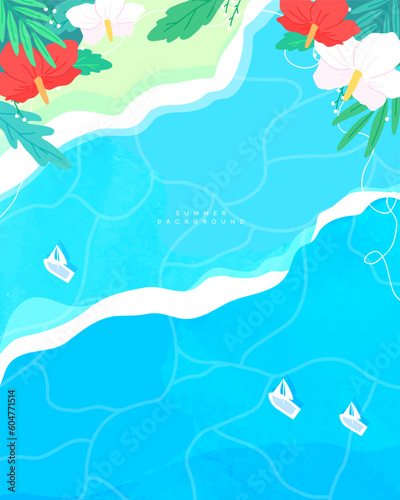 다양한 여름 배경 일러스트 04
