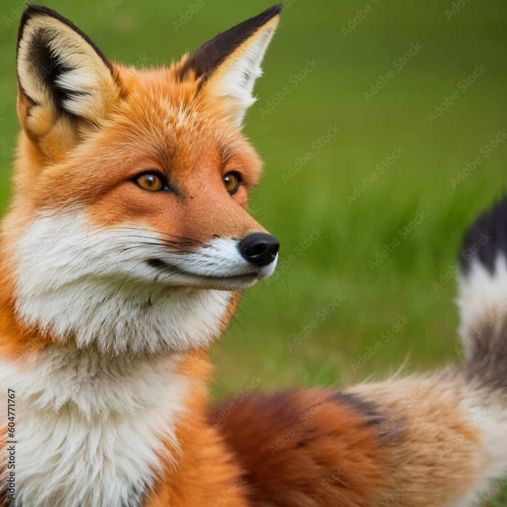 Obraz premium red fox cub