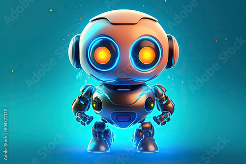 Robot icon. Chat Bot sign for support service concept.AI Generative © surassawadee