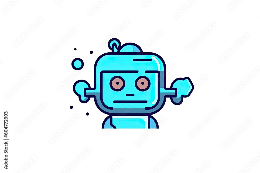 Robot icon. Chat Bot sign for support service concept.AI Generative Robot icon. Chat Bot sign for support service concept.AI Generative