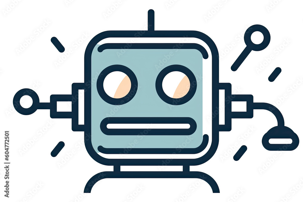 Robot icon. Chat Bot sign for support service concept.AI Generative Robot icon. Chat Bot sign for support service concept.AI Generative