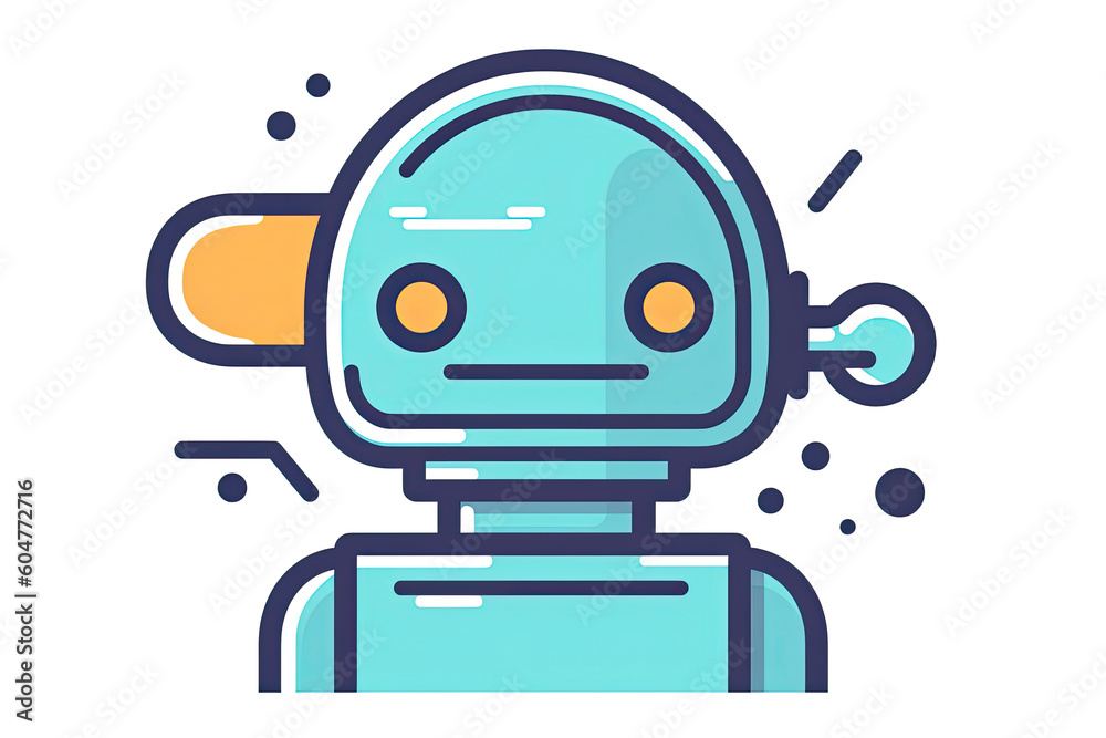 Robot icon. Chat Bot sign for support service concept.AI Generative Robot icon. Chat Bot sign for support service concept.AI Generative