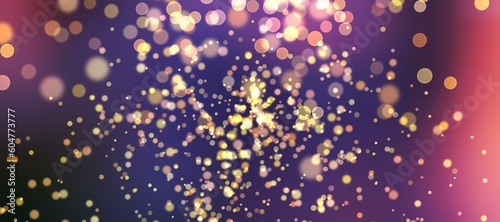 Abstract background with bokeh defocused lights. illustration.