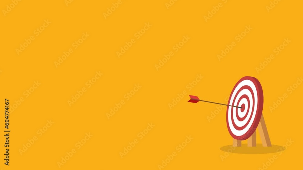 Bullseye. Success. Arrow Hitting Center Of Target Bullseye. Success. Arrow Hitting Center Of Target