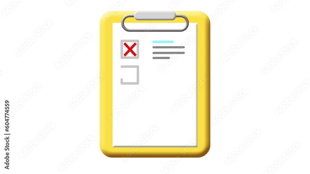 check sheet checklist check approve and reject not approve check and cross on the clipboard animation check sheet checklist check approve and reject not approve check and cross on the clipboard animation