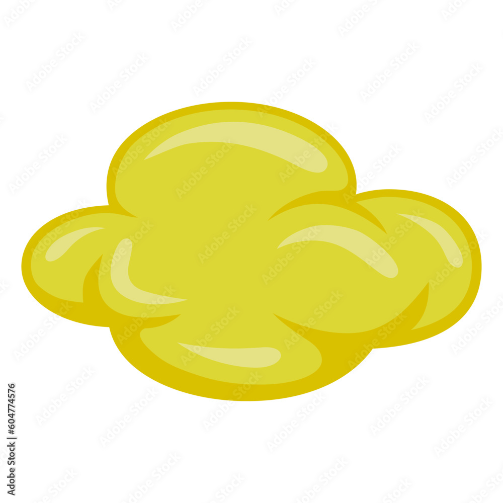 Yellow Cloud Fluffy Cartoon Drawing Illustration Vector Art Yellow Cloud Fluffy Cartoon Drawing Illustration Vector Art