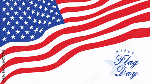 american flag day banner template