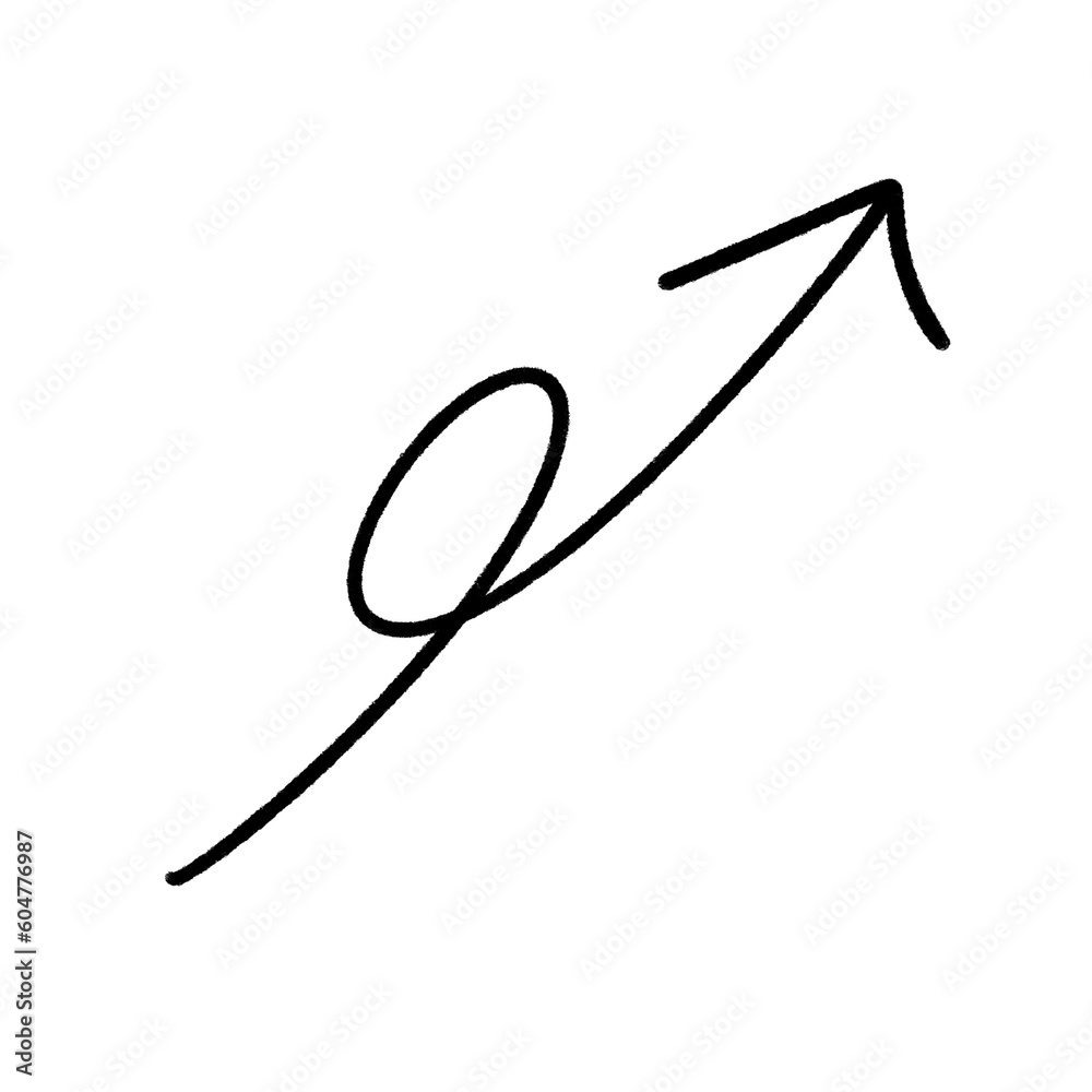 Arrow Line Shape Isolated on white background Arrow Line Shape Isolated on white background