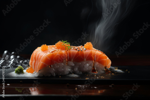 sushi with salmon Generative Ai
