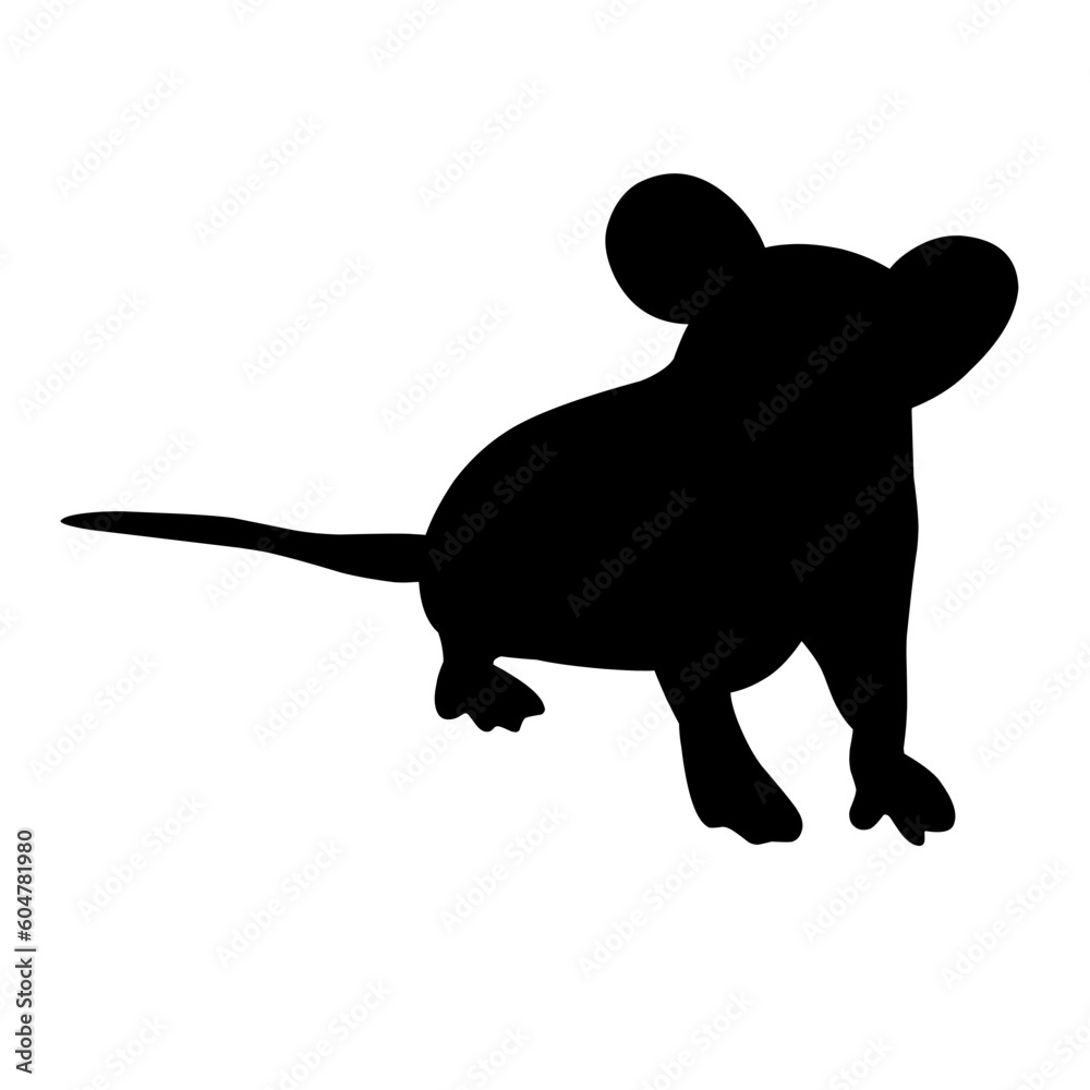 Obraz premium Mouse Silhouette