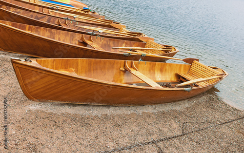 Fotografiet boats on the shores of Lake Titisee