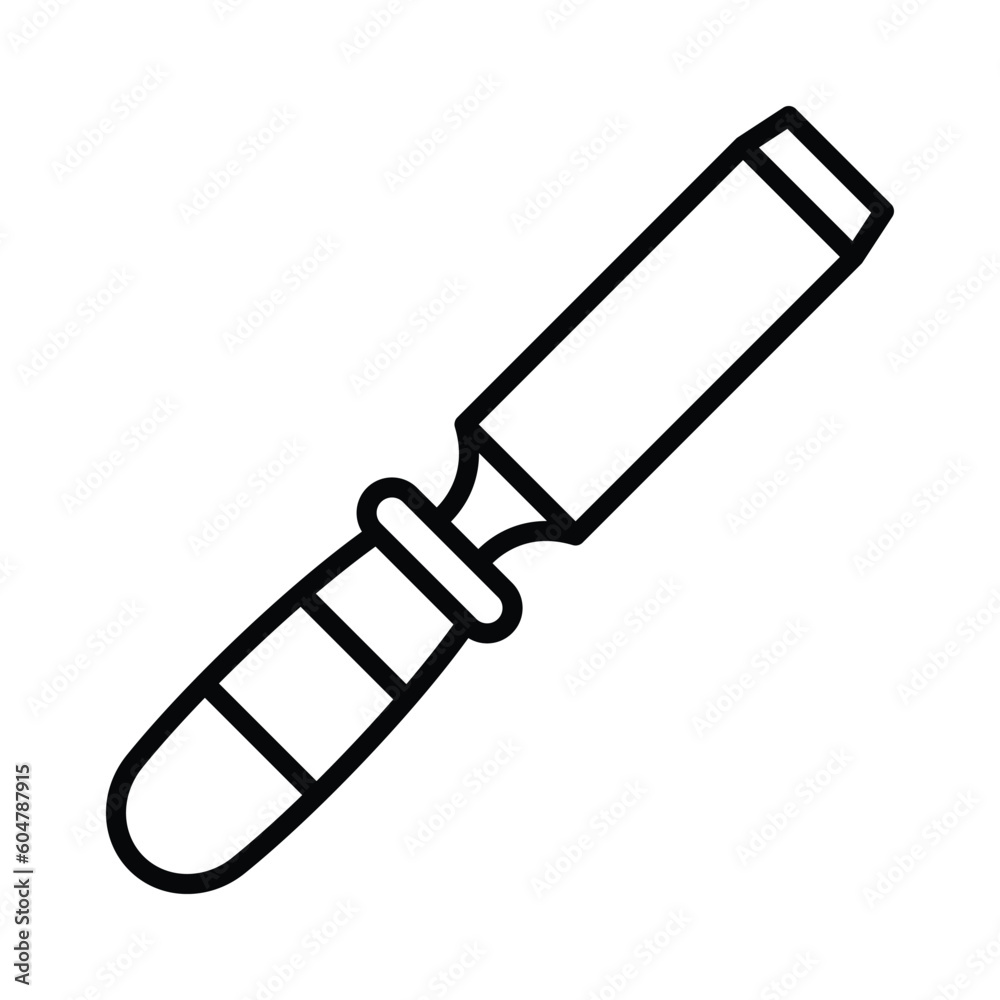 chisel icon vector design template in white background chisel icon vector design template in white background