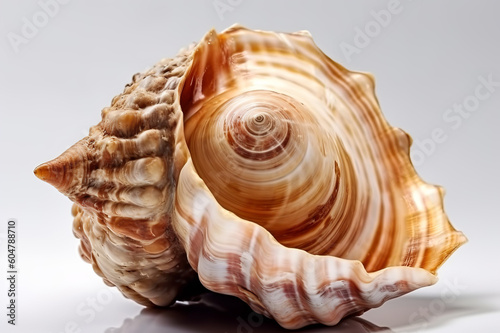 Sea Shell On Transparent Background. Generative Ai