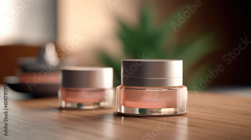 Cosmetic branding, toiletries and skincare concept. Luxury beauty skincare brand design