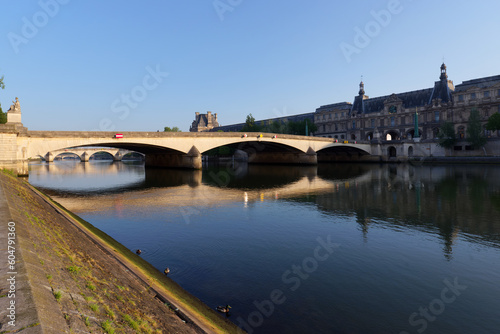 Carrousel bridge in the 1th arrondissement of Paris city