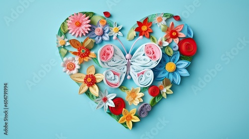 heart in art paper art