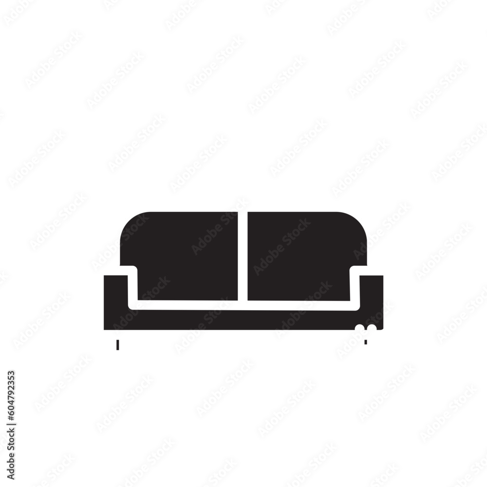couch fabric home icon couch fabric home icon