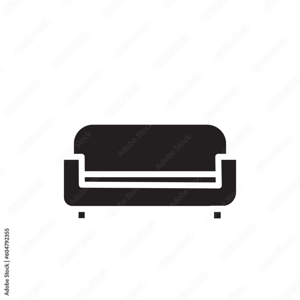 couch fabric home icon couch fabric home icon