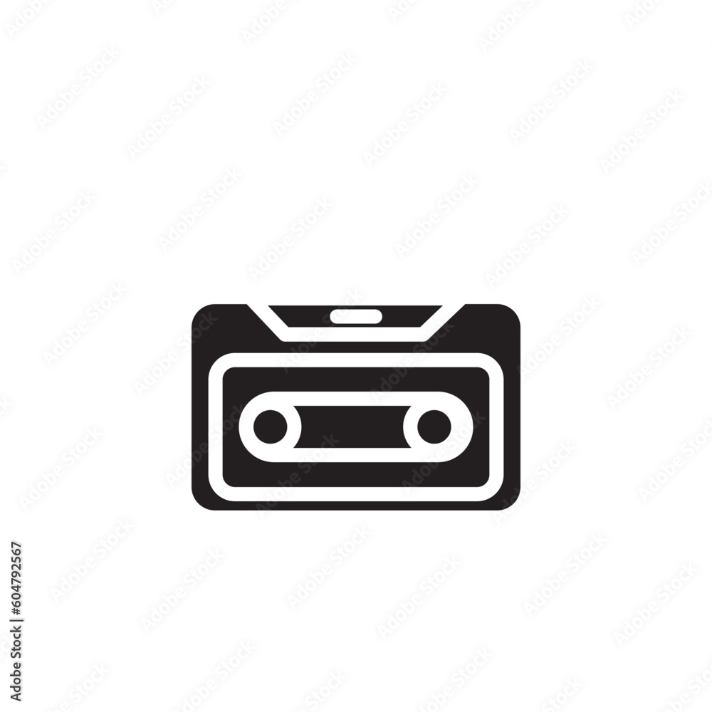 cassette play retro icon cassette play retro icon