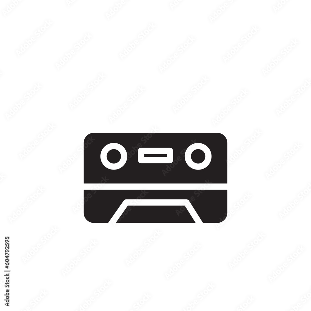 cassette play retro icon cassette play retro icon