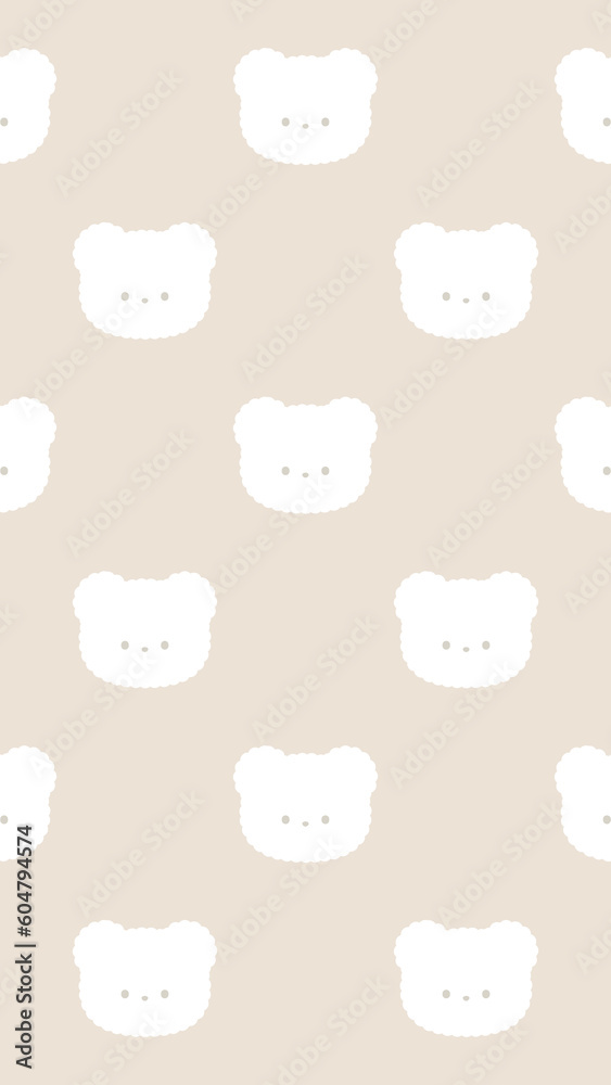 16:9ふわふわしろくまちゃんのお顔壁紙⭐︎ 16:9ふわふわしろくまちゃんのお顔壁紙⭐︎