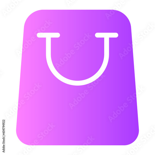 shopping bag gradient icon photo