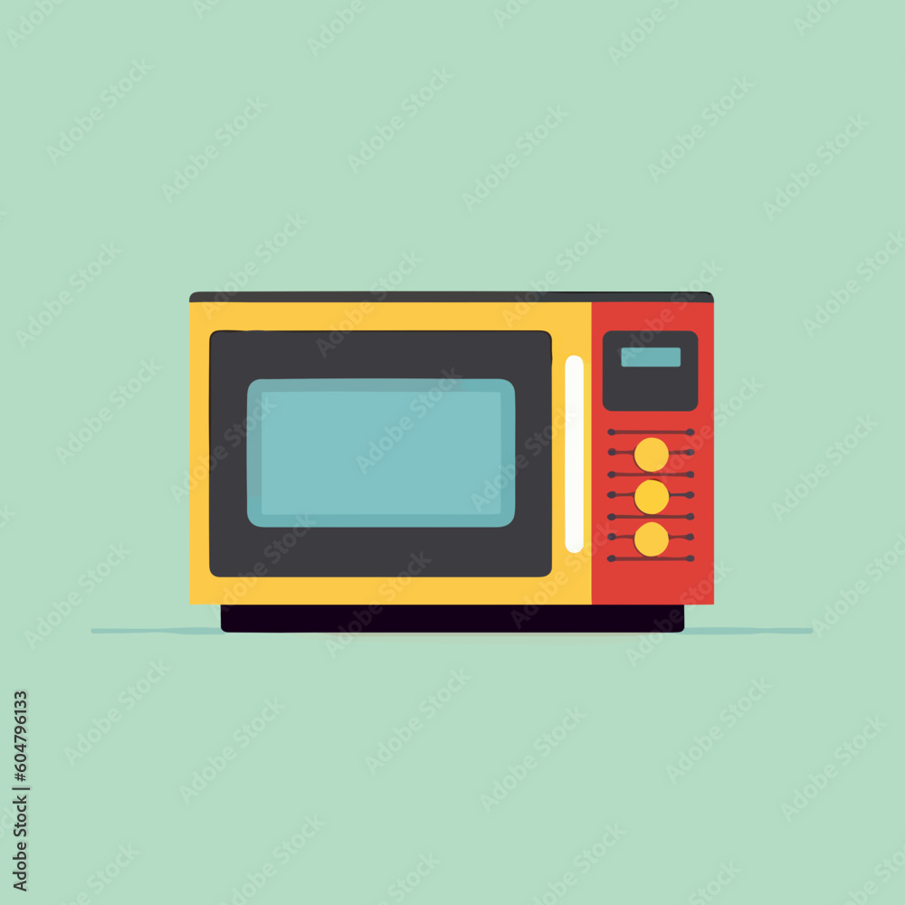 microwave oven minimalistic flat vector art symbol / logo, calm pastel colours microwave oven minimalistic flat vector art symbol / logo, calm pastel colours