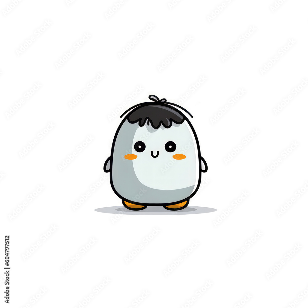 Obraz premium Cute character cartoon isolated on white background. Vector illustration