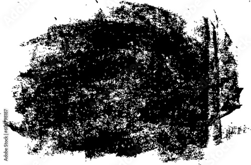 vector crayon grunge frame, black and white for design element