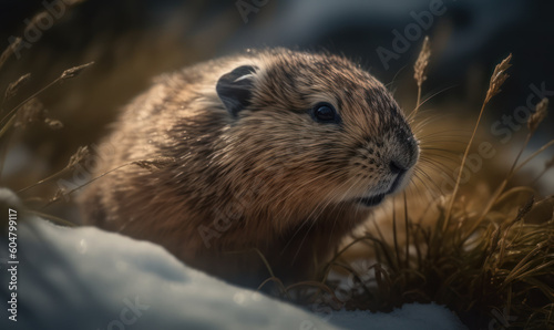 Lemming in Action: Capturing the Agility and Spirit of the Arctic Explorer. Generative AI