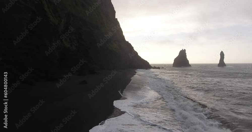 Vagues de la cote sud de l’Islande