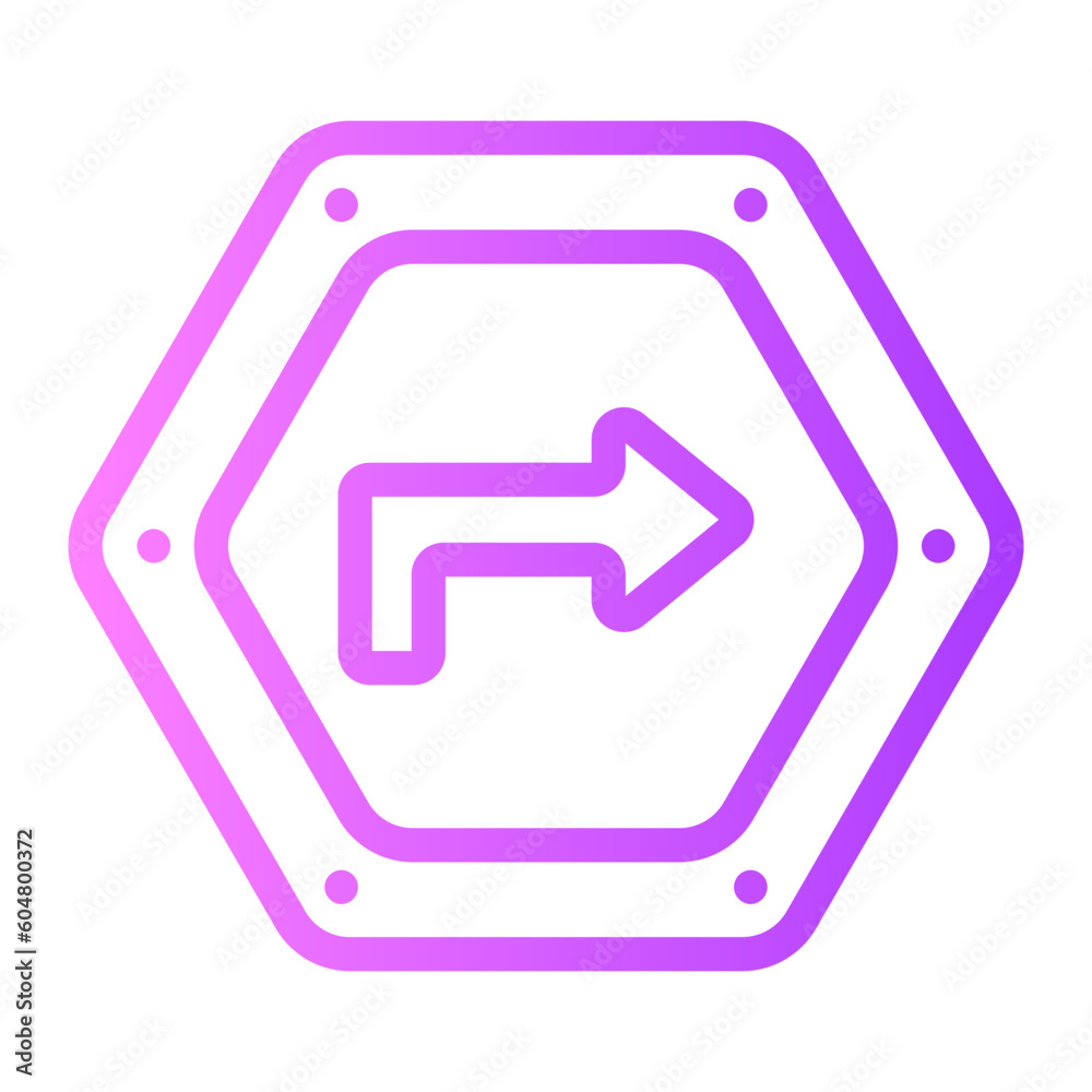 traffic sign gradient icon traffic sign gradient icon